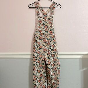 Pink floral overalls from piper and scoot women’s XS